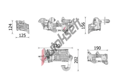 MAHLE Chladi recirkulace spalin MAO CE 43 000P, CE 43 000P