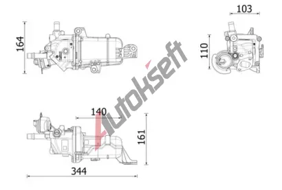 MAHLE Chladi recirkulace spalin MAO CE 49 000P, CE 49 000P