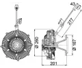 MAHLE Spojka vtrku chladie  MAO CFC 115 000P, CFC 115 000P