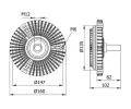 Spojka vtrku chladie  MAHLE ‐ MAO CFC 29 000S