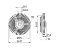 Spojka vtrku chladie  MAHLE ‐ MAO CFC 52 000S