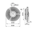 Spojka vtrku chladie  MAHLE ‐ MAO CFC 71 000S