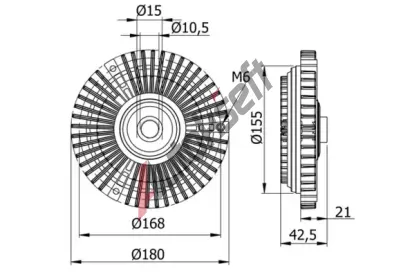 MAHLE Spojka vtrku chladie MAO CFC 71 000S, CFC 71 000S