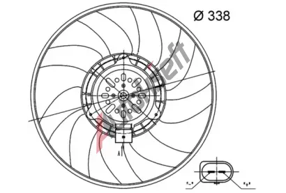 MAHLE Vtrk chlazen motoru MAO CFF 33 000S, CFF 33 000S
