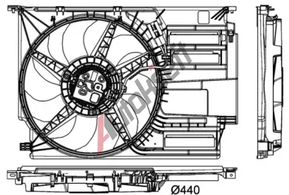 MAHLE Vtrk chlazen motoru MAO CFF 404 000P, CFF 404 000P
