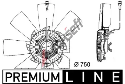 MAHLE Vtrk chlazen motoru MAO CFF 457 000P, CFF 457 000P