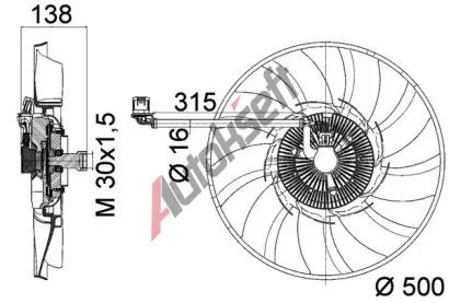 MAHLE Vtrk chlazen motoru MAO CFF 471 000P, CFF 471 000P