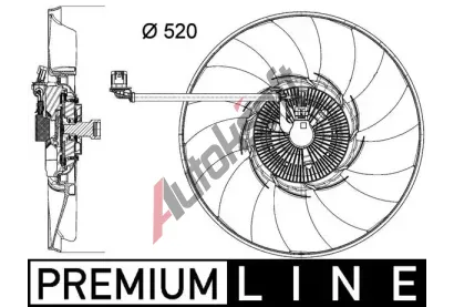 MAHLE V�tr�k chlazen� motoru MAO CFF 474 000P, CFF 474 000P