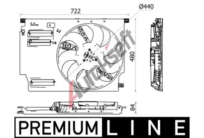 MAHLE Vtrk chlazen motoru MAO CFF 533 000P, CFF 533 000P