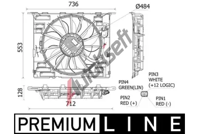 MAHLE Vtrk chlazen motoru MAO CFF 535 000P, CFF 535 000P