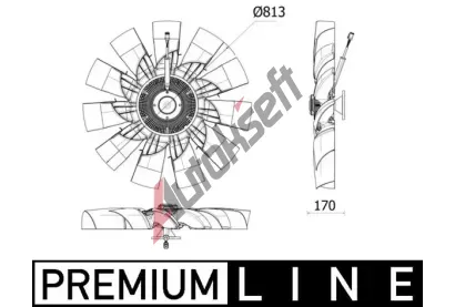 MAHLE Vtrk chlazen motoru MAO CFF 540 000P, CFF 540 000P