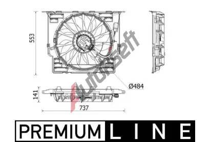MAHLE V�tr�k chlazen� motoru MAO CFF 543 000P, CFF 543 000P