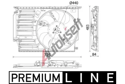 MAHLE V�tr�k chlazen� motoru MAO CFF 547 000P, CFF 547 000P