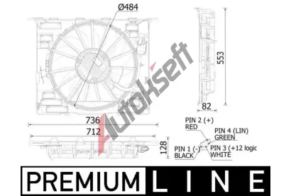 MAHLE Vtrk chlazen motoru MAO CFF 549 000P, CFF 549 000P