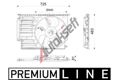 MAHLE Vtrk chlazen motoru MAO CFF 669 000P, CFF 669 000P