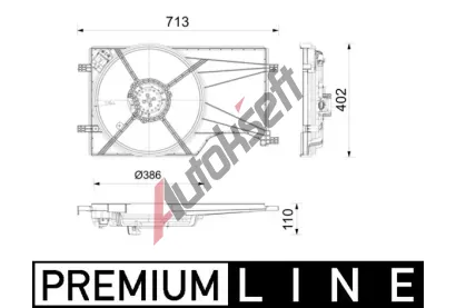 MAHLE Větrák chlazení motoru MAO CFF 678 000P, CFF 678 000P MAHLE Větrák chlazení motoru MAO CFF 678 000P, CFF 678 000P