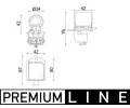 Pedadn odpor elektromotoru ventiltoru chladie MAHLE ‐ MAO CFR 2 000P