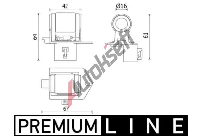 MAHLE Pedadn odpor elektromotoru ventiltoru chladie MAO CFR 8 000P, CFR 8 000P
