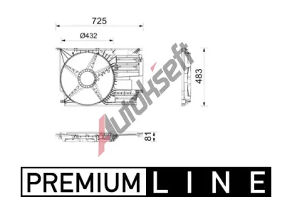 MAHLE Kryt vrtule pláště chladiče MAO CFS 30 000P, CFS 30 000P MAHLE Kryt vrtule pláště chladiče MAO CFS 30 000P, CFS 30 000P
