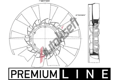 MAHLE Odv�tr�v�n� chlazen� motoru MAO CFW 56 000P, CFW 56 000P