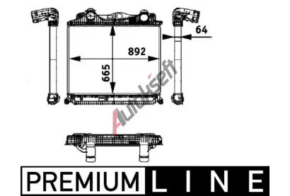 MAHLE Chladič vzduchu intercooler MAO CI 119 000P, CI 119 000P MAHLE Chladič vzduchu intercooler MAO CI 119 000P, CI 119 000P