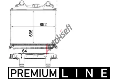 MAHLE Chladič vody MAO CI 121 000P, CI 121 000P MAHLE Chladič vody MAO CI 121 000P, CI 121 000P