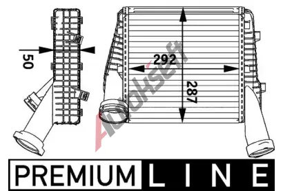 MAHLE Chladi vzduchu intercooler MAO CI 141 000P, CI 141 000P