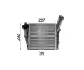 MAHLE Chladi vzduchu intercooler MAO CI 142 000P, CI 142 000P