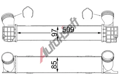 MAHLE Chladi� vzduchu intercooler MAO CI 146 000S, CI 146 000S