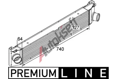 MAHLE Chladi vzduchu intercooler MAO CI 158 000P, CI 158 000P