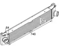 MAHLE Chladi vzduchu intercooler MAO CI 158 000P, CI 158 000P