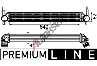 MAHLE Chladi vzduchu intercooler MAO CI 165 000P, CI 165 000P