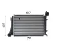 MAHLE Chladi vzduchu intercooler MAO CI 166 000P, CI 166 000P