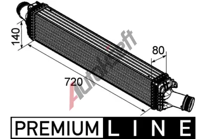 MAHLE Chladi vzduchu intercooler MAO CI 169 000P, CI 169 000P