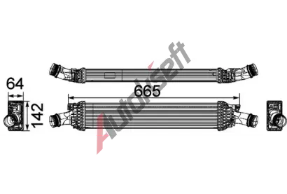 MAHLE Chladi vzduchu intercooler MAO CI 170 000P, CI 170 000P