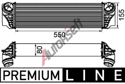 MAHLE Chladi� vzduchu intercooler MAO CI 184 000P, CI 184 000P