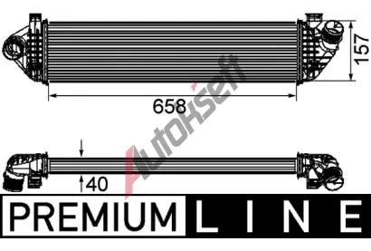 MAHLE Chladi vzduchu intercooler MAO CI 198 000P, CI 198 000P