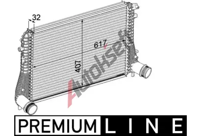 MAHLE Chladi vzduchu intercooler MAO CI 207 000P, CI 207 000P