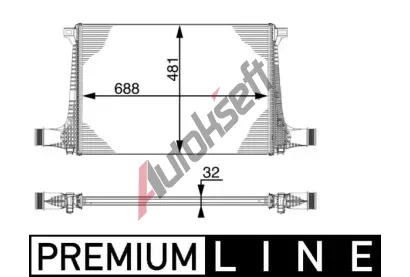 MAHLE Chladi� vzduchu intercooler MAO CI 220 000P, CI 220 000P