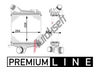 MAHLE Chladi vzduchu intercooler MAO CI 221 000P, CI 221 000P
