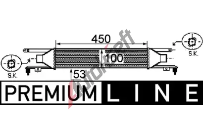 MAHLE Chladi vzduchu intercooler MAO CI 250 000P, CI 250 000P