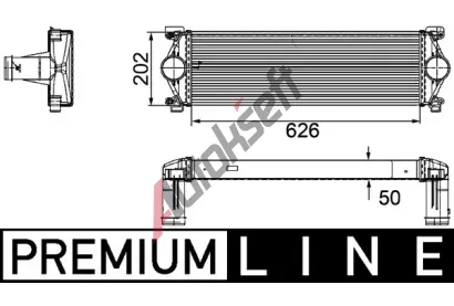 MAHLE Chladi� vzduchu intercooler MAO CI 254 000P, CI 254 000P
