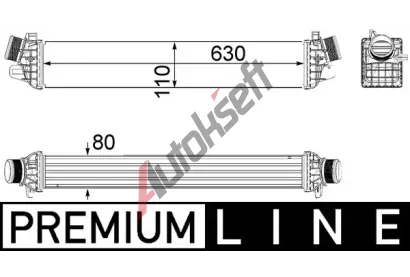 MAHLE Chladi vzduchu intercooler MAO CI 258 000P, CI 258 000P