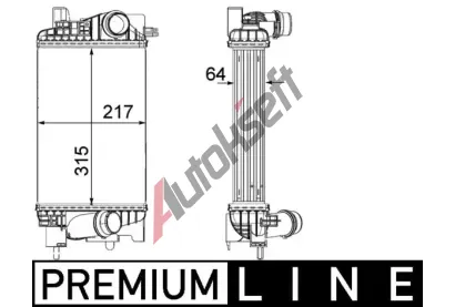 MAHLE Chladič vzduchu intercooler MAO CI 262 000P, CI 262 000P MAHLE Chladič vzduchu intercooler MAO CI 262 000P, CI 262 000P