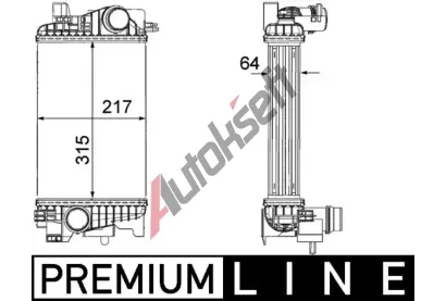 MAHLE Chladi� vzduchu intercooler MAO CI 263 000P, CI 263 000P