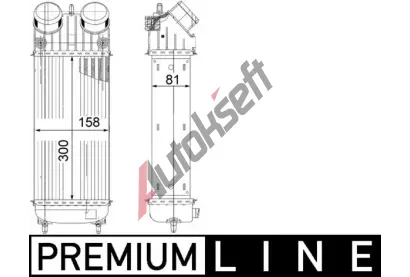 MAHLE Chladi vzduchu intercooler MAO CI 265 000P, CI 265 000P