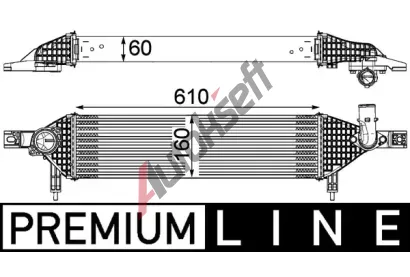 MAHLE Chladi vzduchu intercooler MAO CI 320 000P, CI 320 000P
