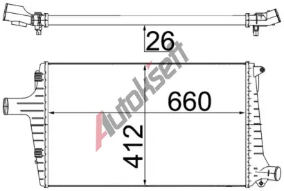 MAHLE Chladič vzduchu intercooler MAO CI 335 000S, CI 335 000S  MAHLE Chladič vzduchu intercooler MAO CI 335 000S, CI 335 000S
