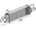MAHLE Chladi� vzduchu intercooler MAO CI 355 000P, CI 355 000P