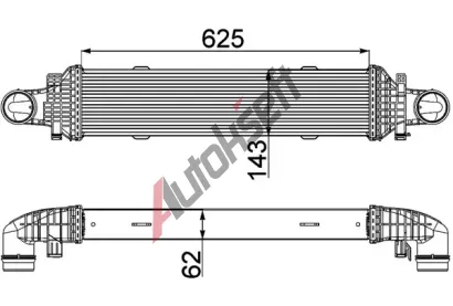 MAHLE Chladi vzduchu intercooler MAO CI 357 000P, CI 357 000P